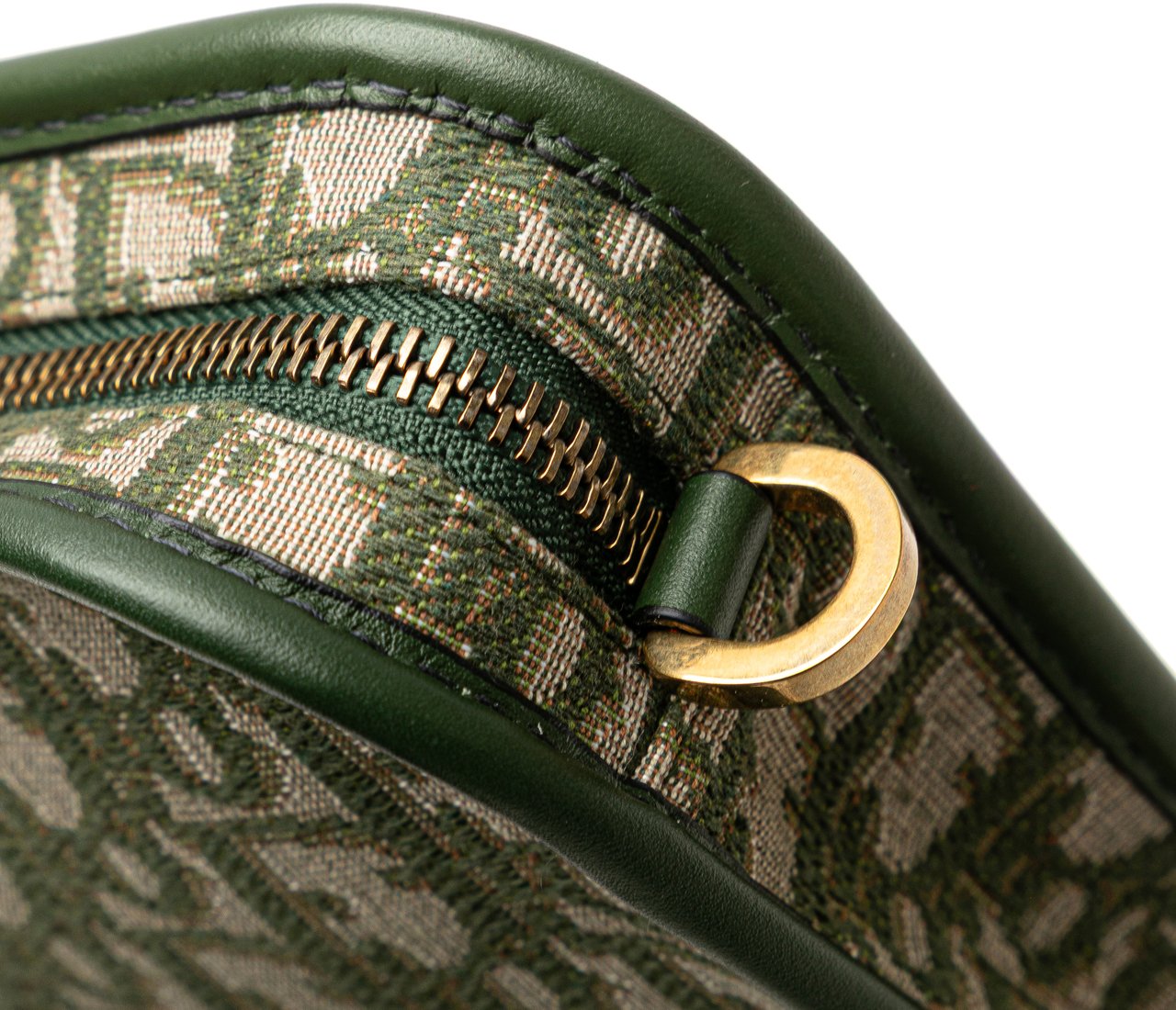 Dior Oblique Canvas Diorquake Clutch Groen
