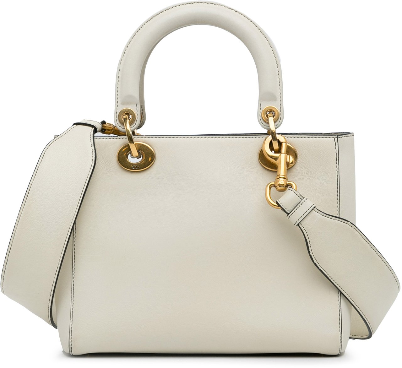 Dior Niki de Saint Phalle Medium Calfskin Vive l'amour Lady Dior Wit