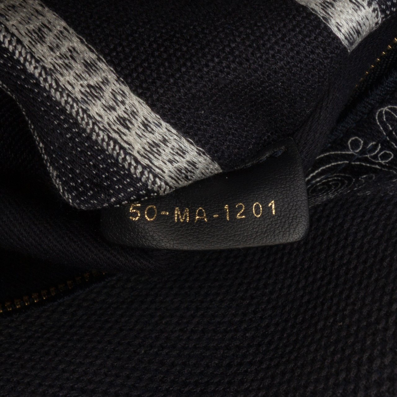 Dior Medium Embroidered Canvas Cornely Lady D Lite Blauw