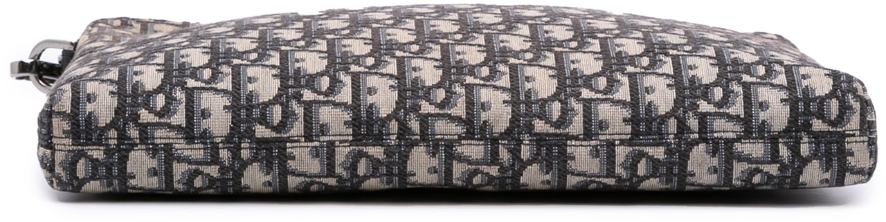 Dior Oblique Canvas Pouch Blauw