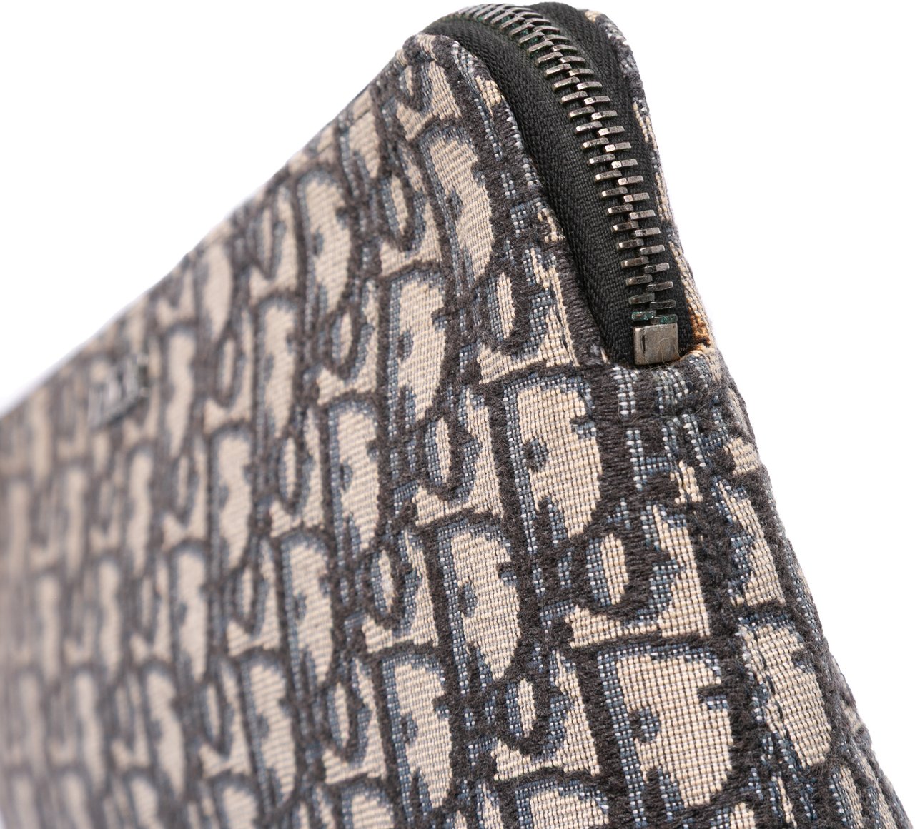 Dior Oblique Canvas Pouch Blauw