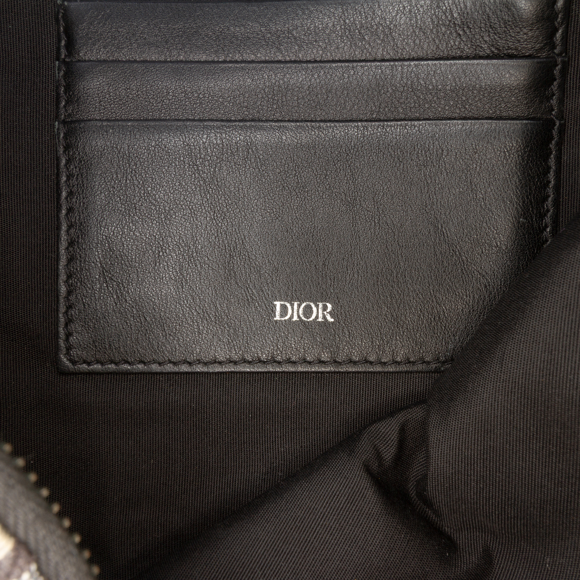 Dior Oblique Canvas Pouch Blauw