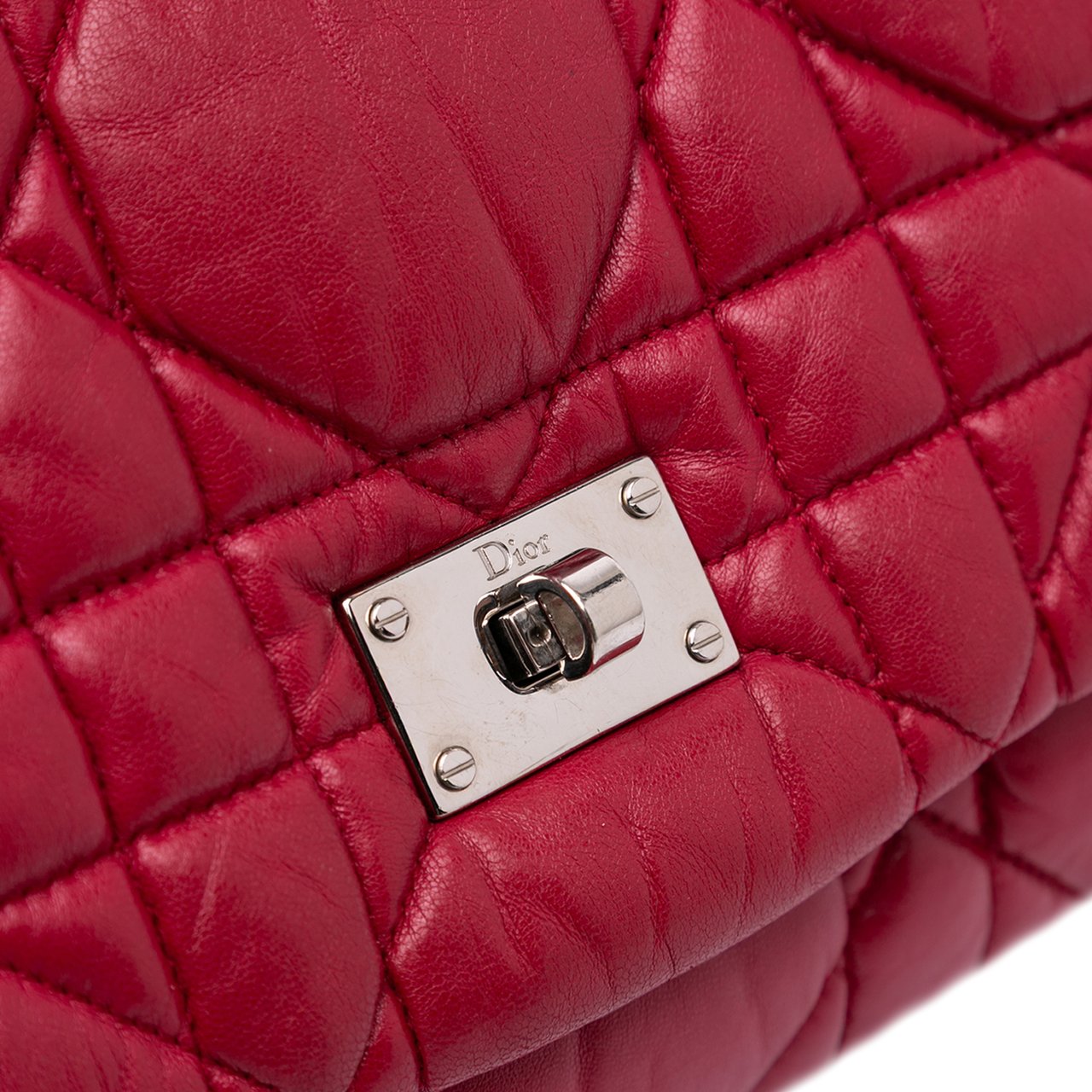 Dior Lambskin Cannage Milly La Foret Bag Rood