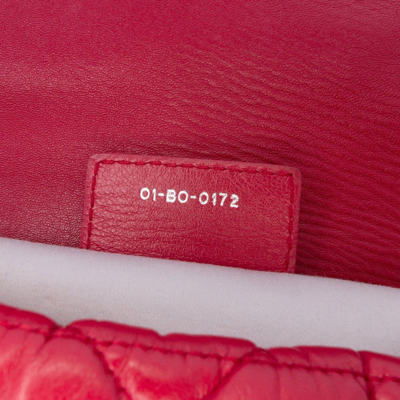 Dior Lambskin Cannage Milly La Foret Bag Rood