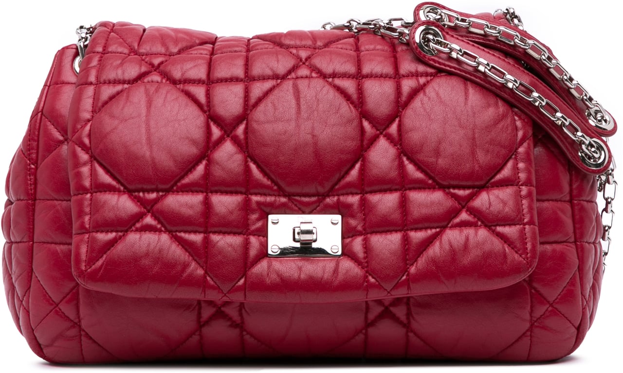 Dior Lambskin Cannage Milly La Foret Bag Rood