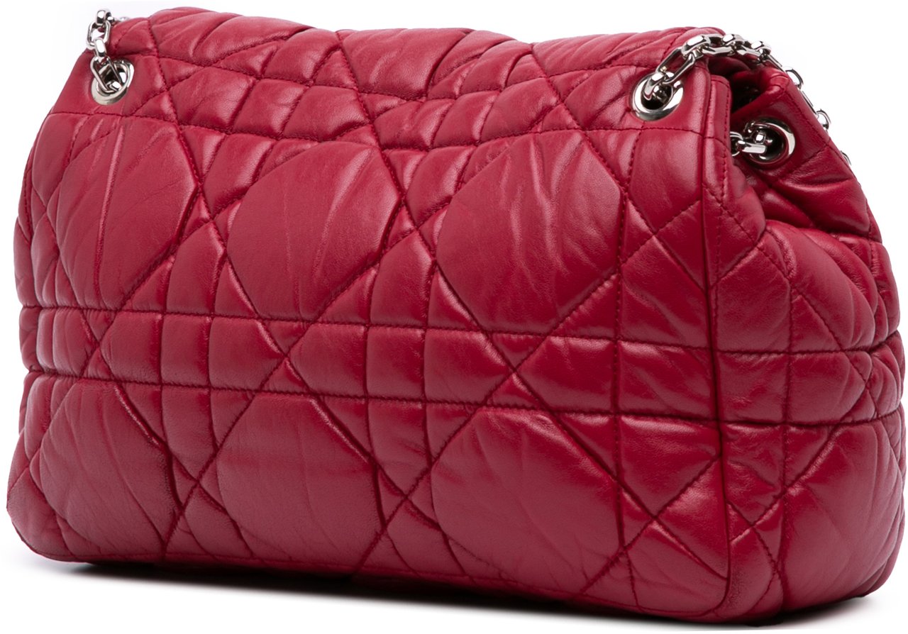 Dior Lambskin Cannage Milly La Foret Bag Rood