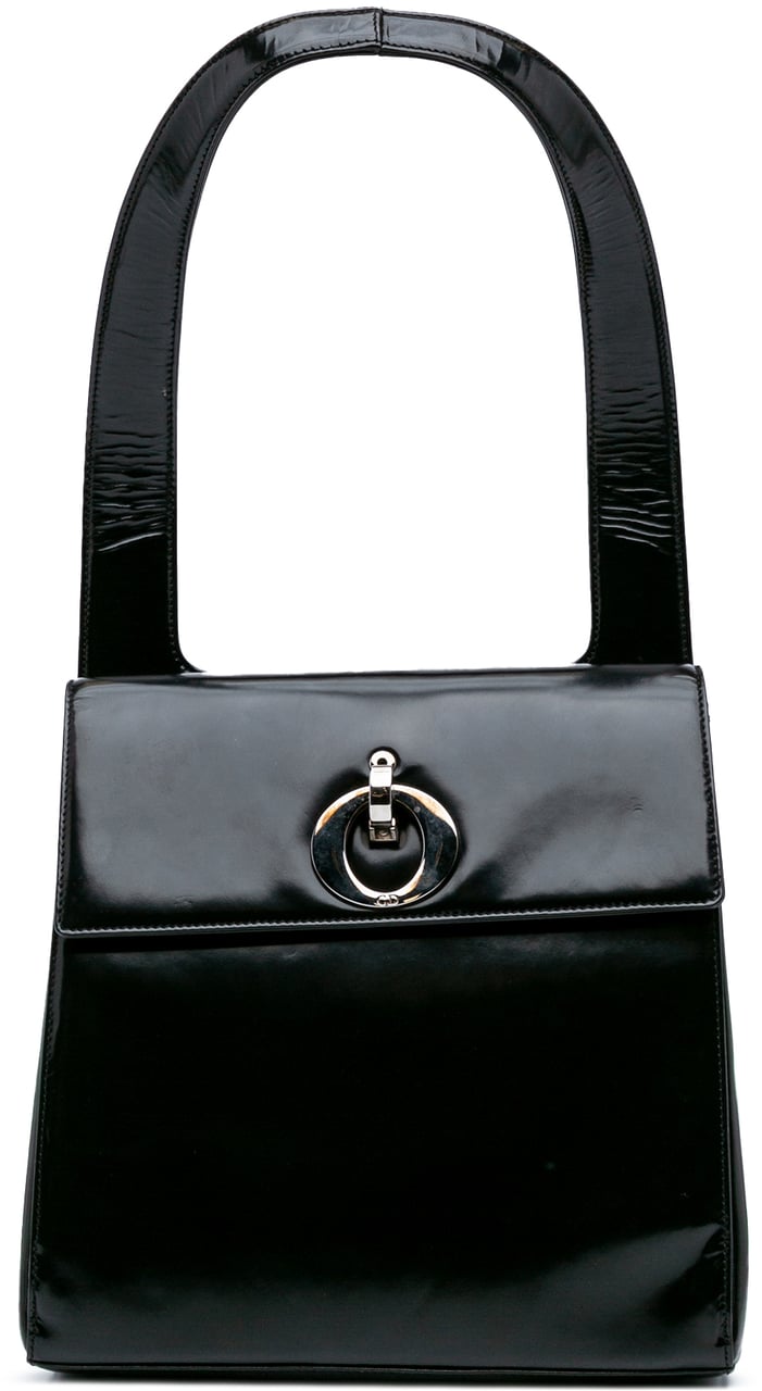 Dior Patent Shoulder Bag Zwart