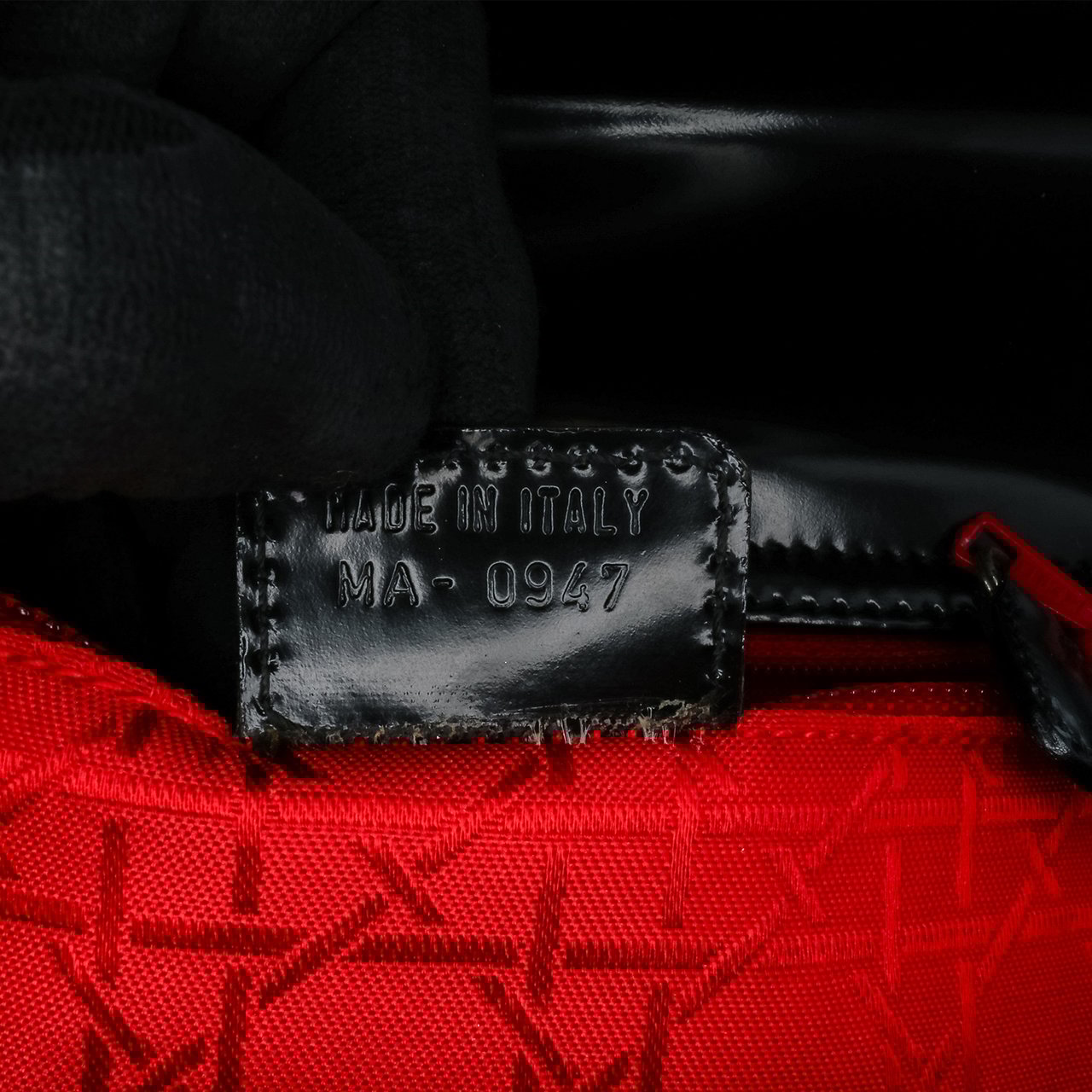 Dior Patent Shoulder Bag Zwart