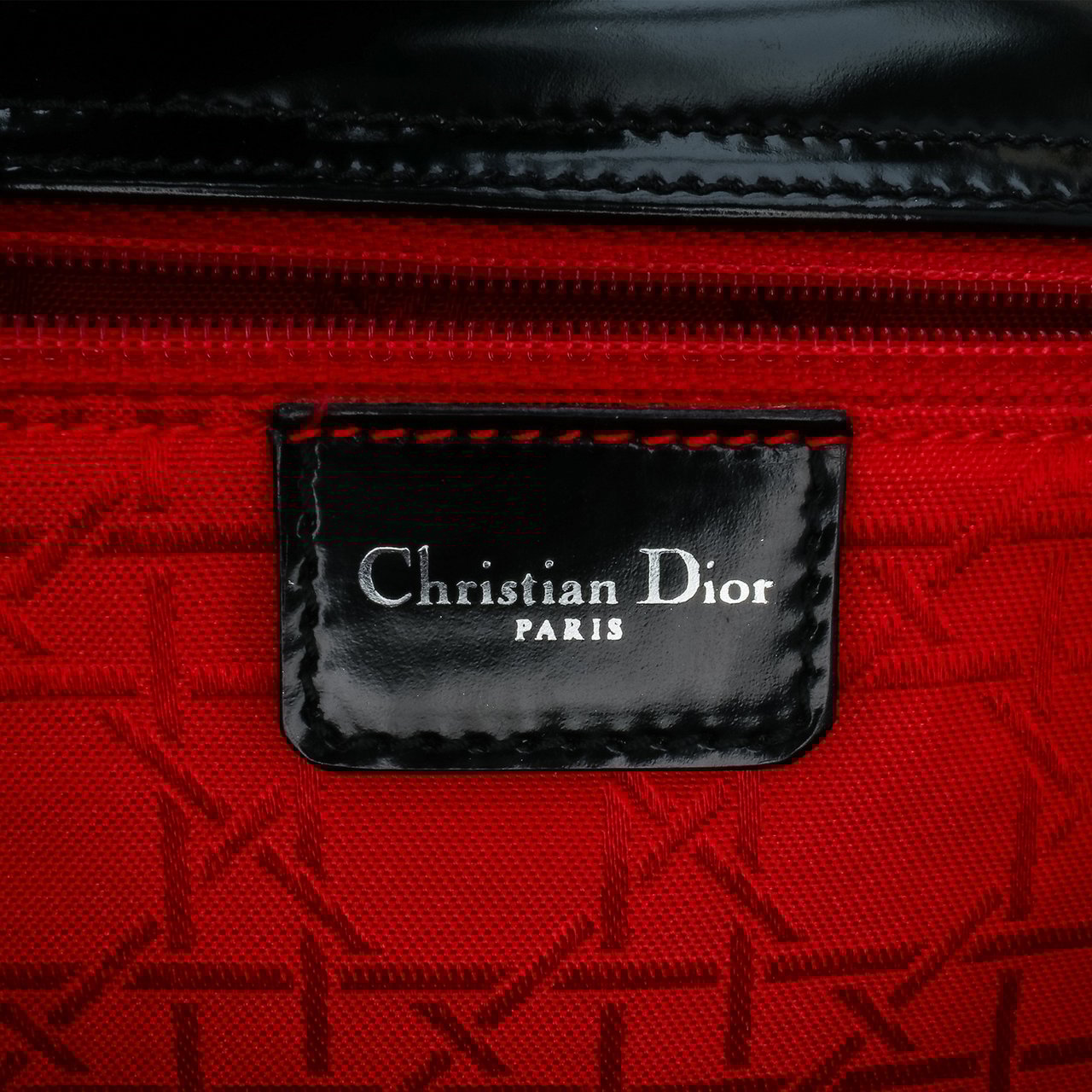 Dior Patent Shoulder Bag Zwart