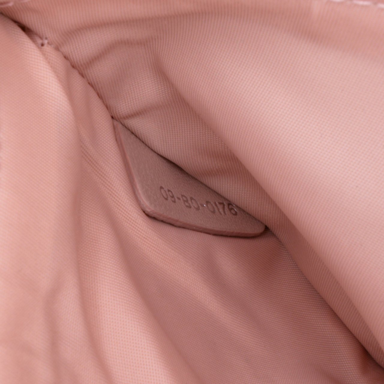 Dior Metallic Ceramic Effect Deerskin Diorama Wallet on Chain Goud