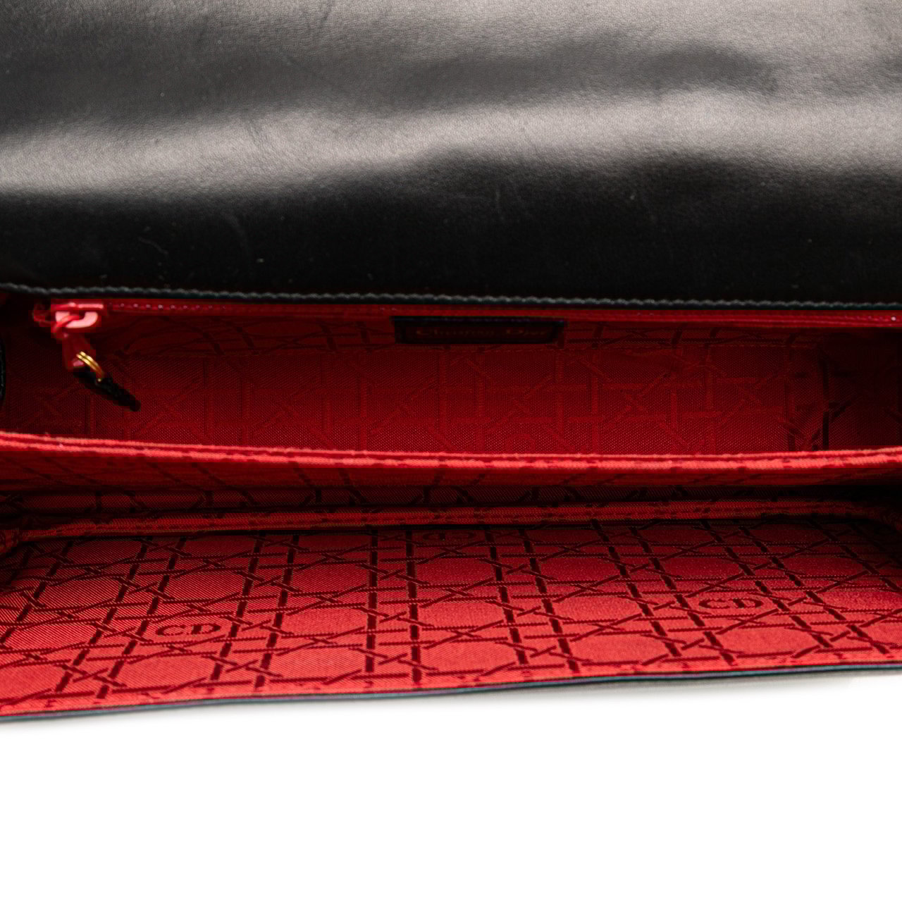 Dior Lambskin Cannage Shoulder Bag Zwart