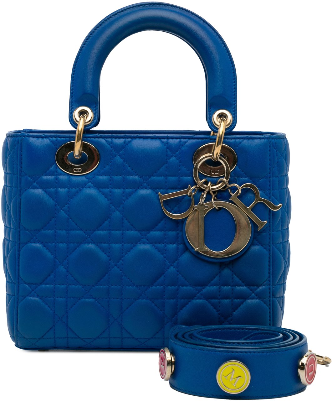 Dior Small Lambskin Cannage My ABC Lady Dior Blauw
