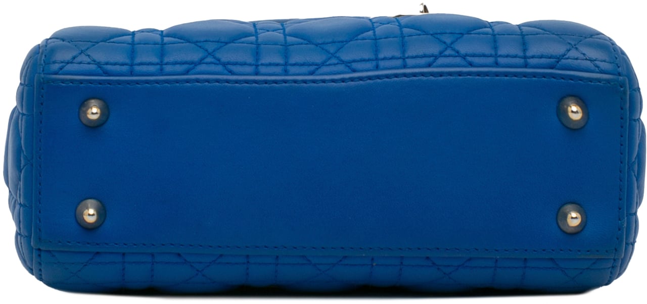 Dior Small Lambskin Cannage My ABC Lady Dior Blauw