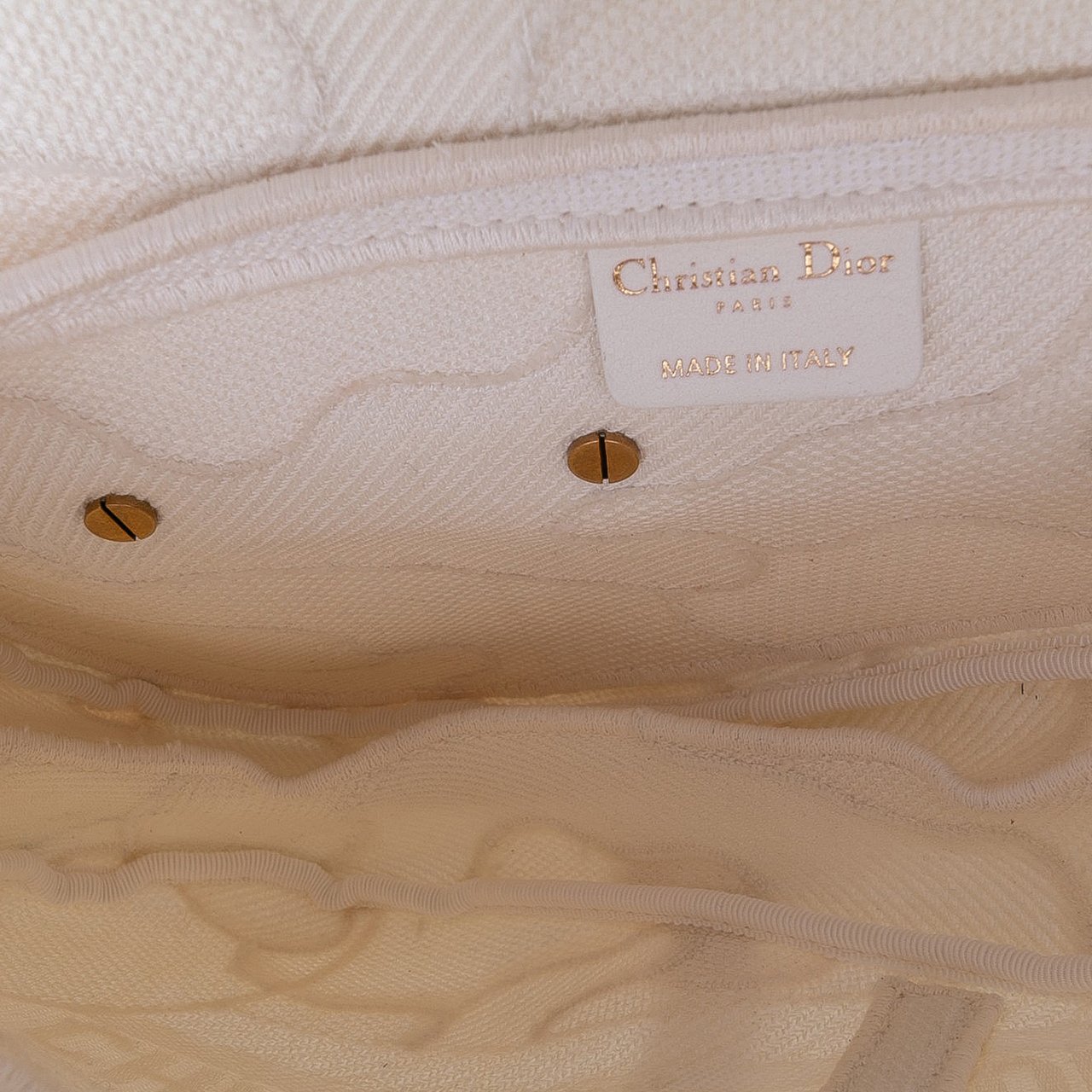 Dior Mini Canvas Embroidered Camouflage Saddle Bag Wit