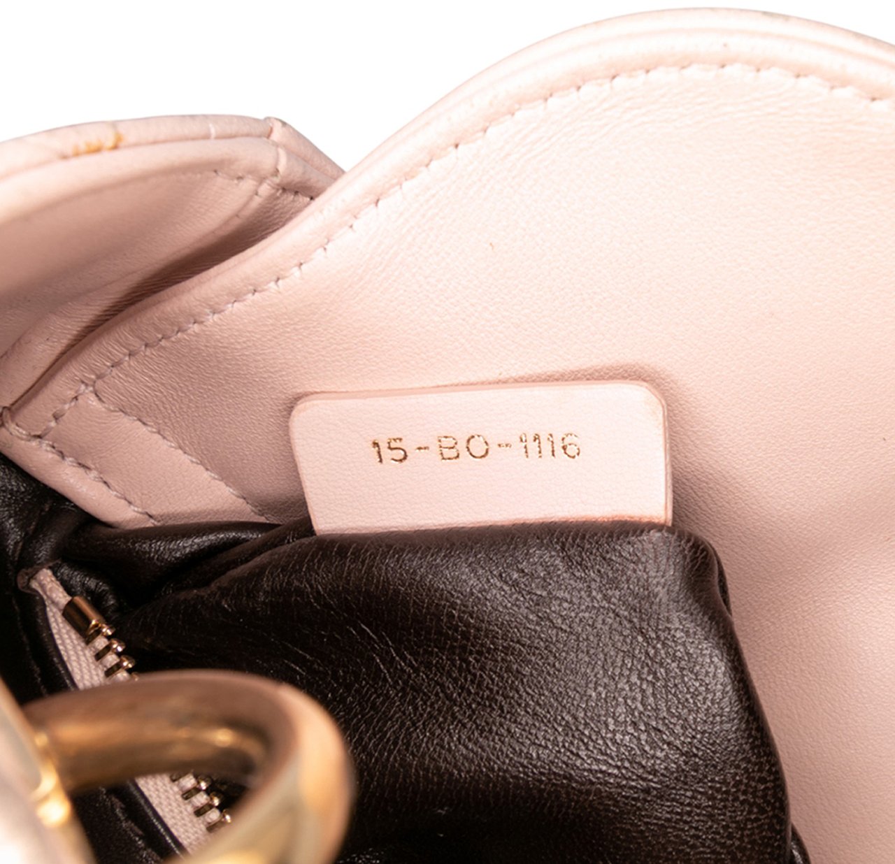 Dior Mini Lambskin Cannage Lady Dior Bruin