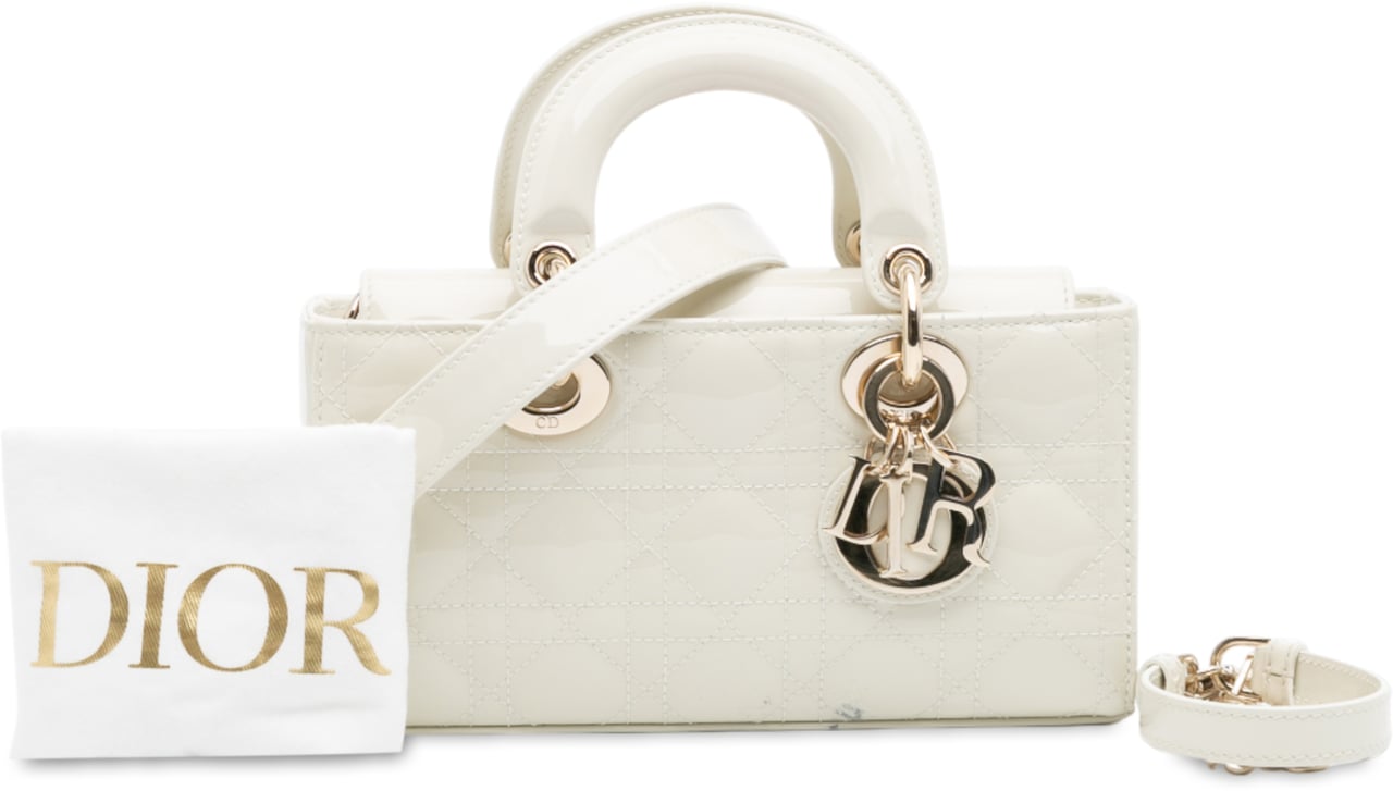 Dior Small Patent Cannage Lady D Joy Wit