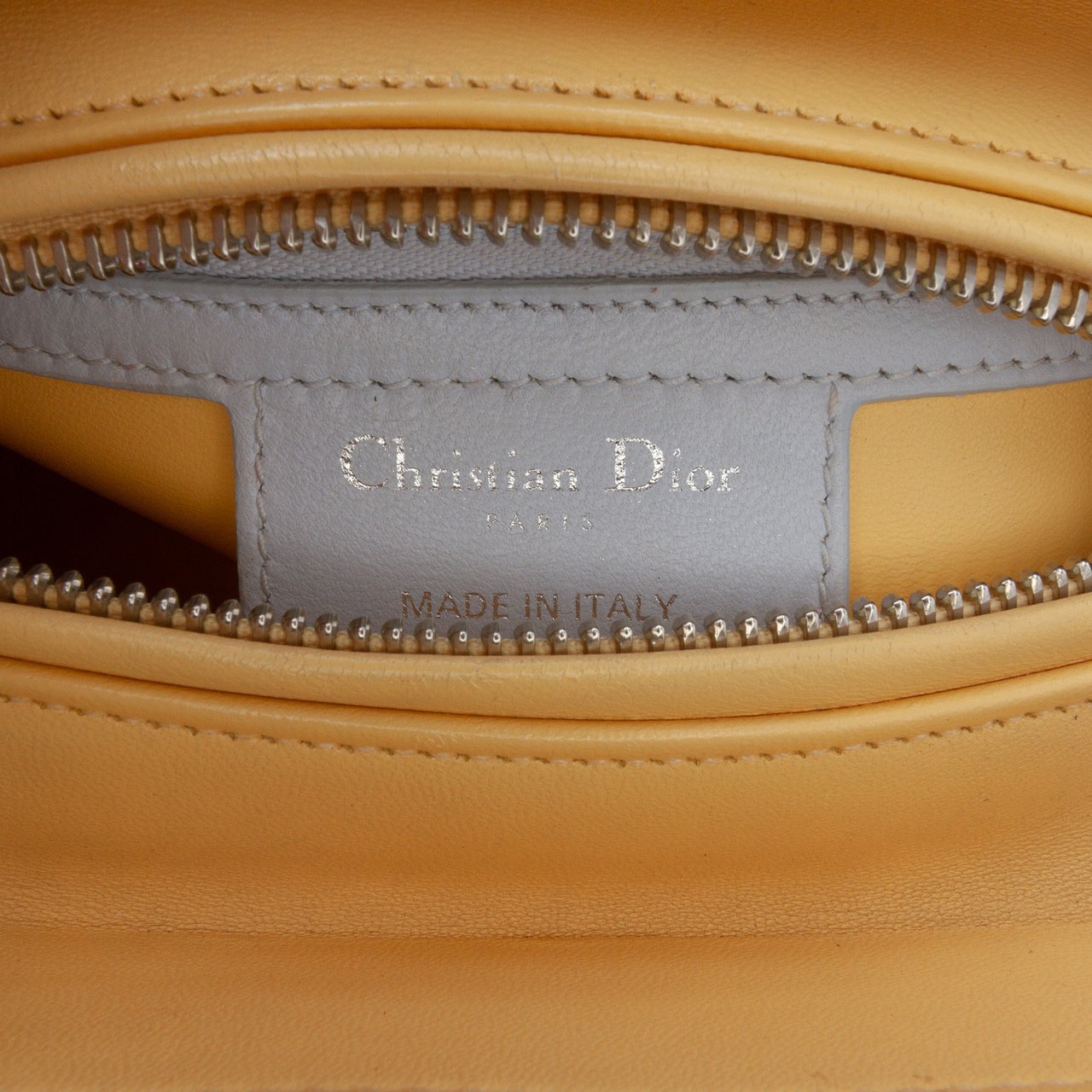 Dior Medium Tricolor Lambskin Cannage Lady Dior Bruin