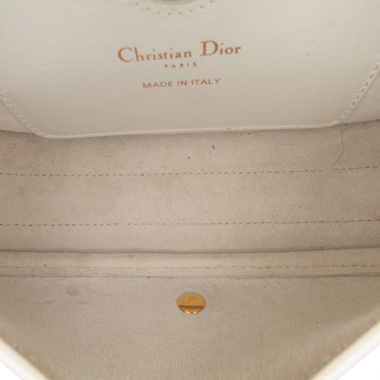 Dior Leather East West Bobby Crossbody Wit
