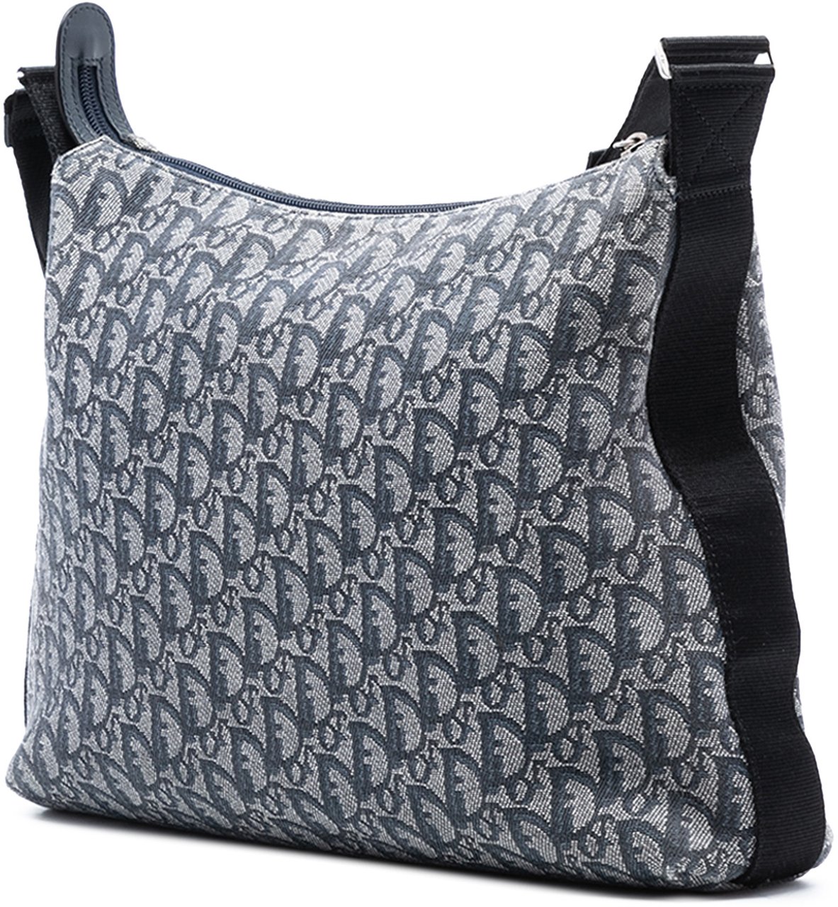 Dior Diorissimo Trotter Canvas Crossbody Blauw