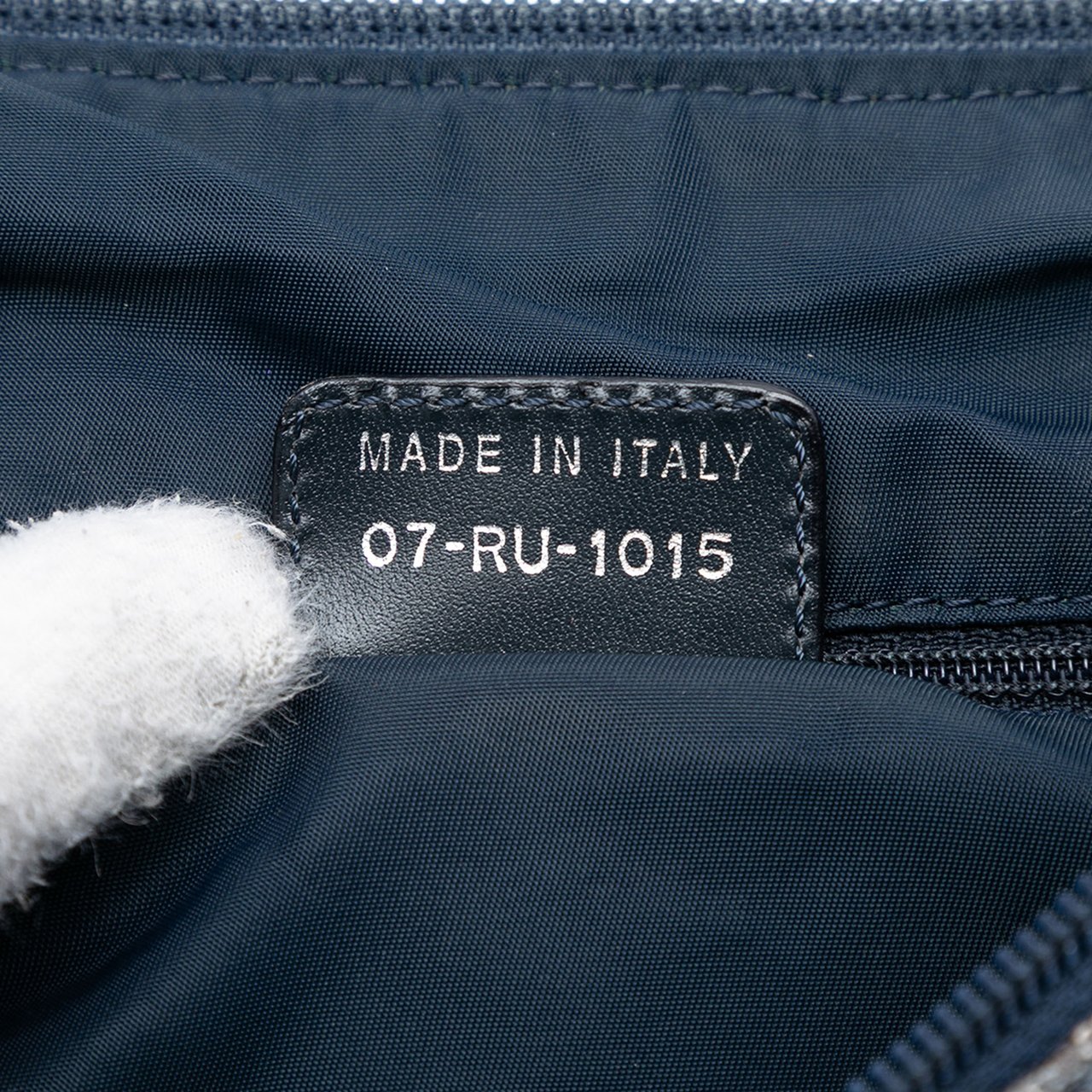 Dior Diorissimo Trotter Canvas Crossbody Blauw