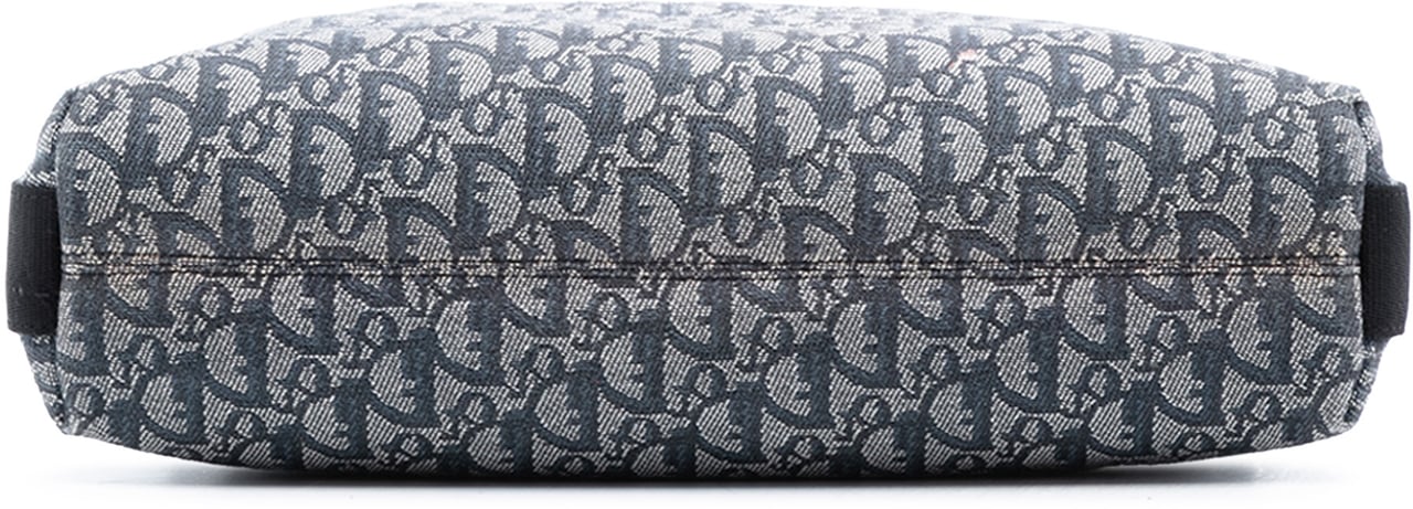 Dior Diorissimo Trotter Canvas Crossbody Blauw