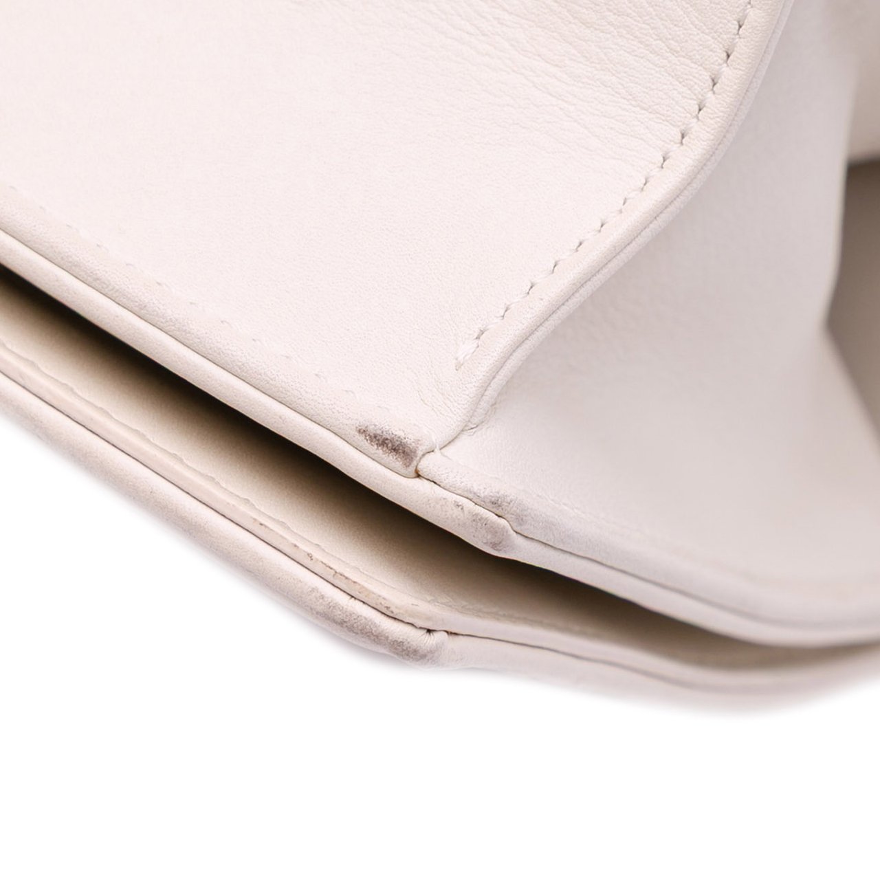 Dior Small Lambskin Studded Diorama Flap Wit