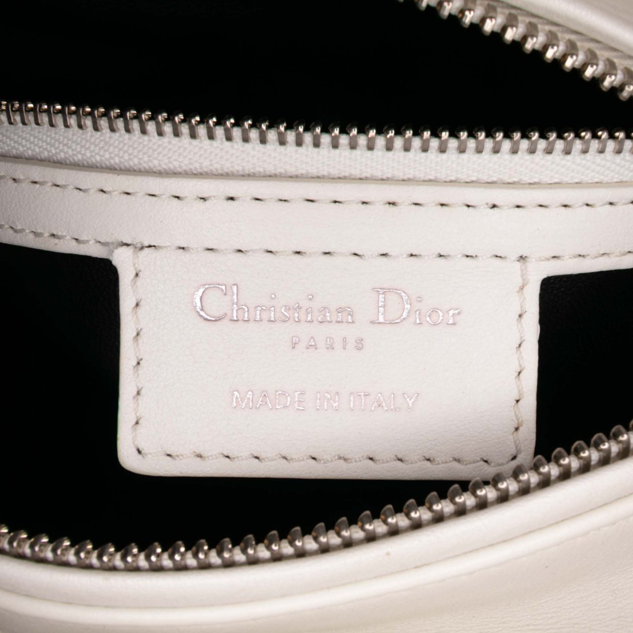 Dior Medium Lambskin Paradise Lady Dior Wit