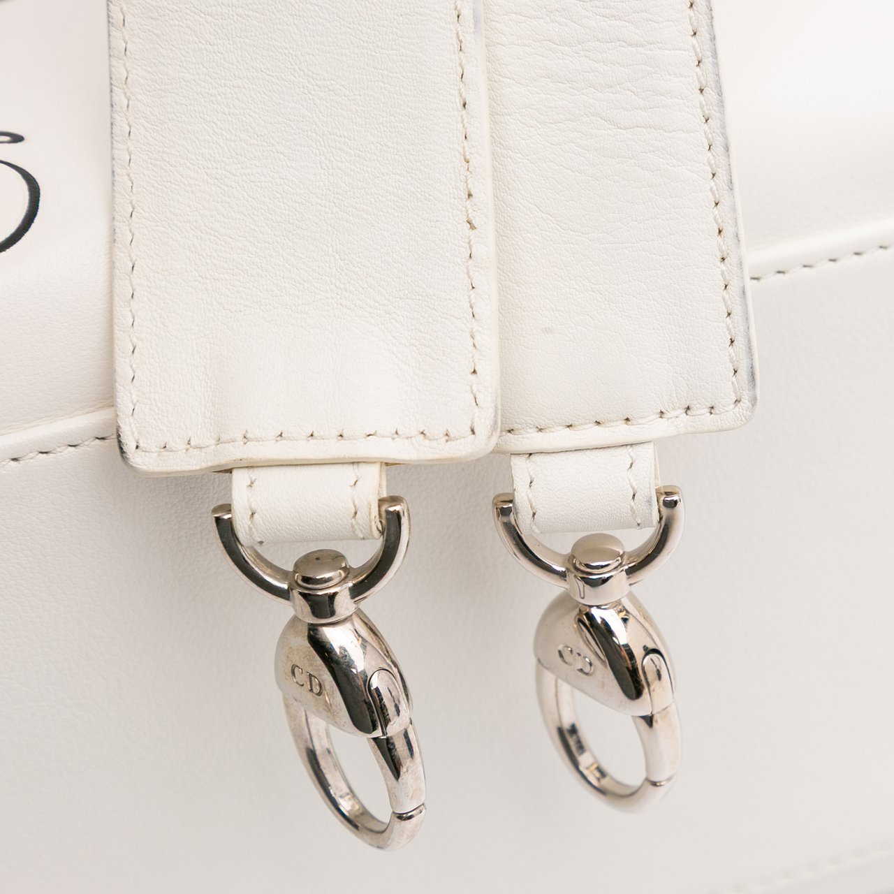 Dior Medium Lambskin Paradise Lady Dior Wit