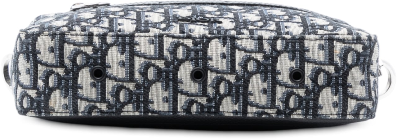 Dior Oblique Canvas Safari Crossbody Blauw