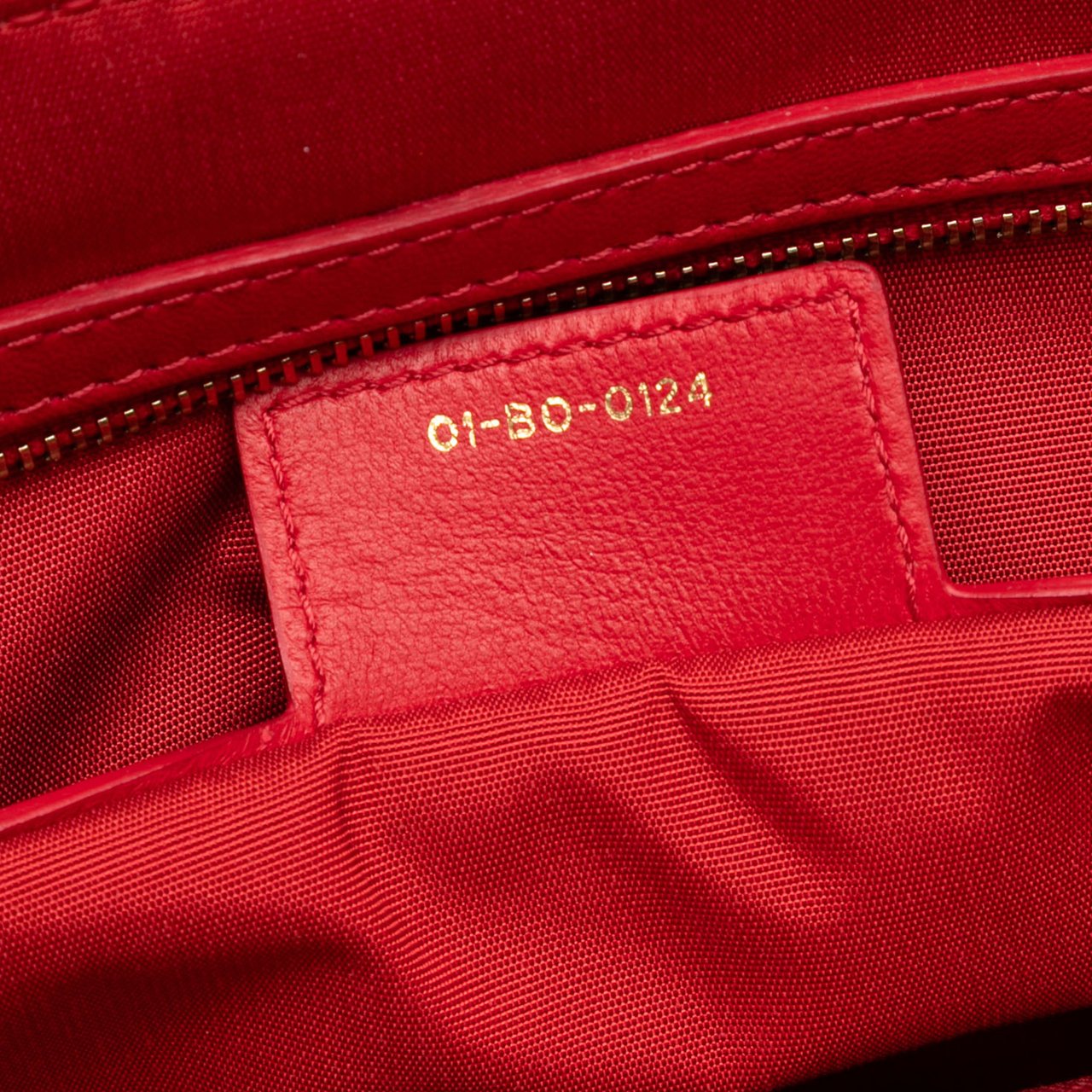 Dior Large Lambskin Cannage Soft Zipped Lady Dior Shopping Tote Rood