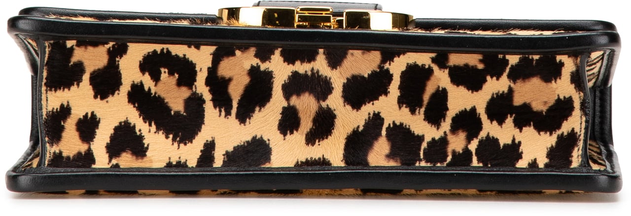 Dior Pony Hair Leopard Print 30 Montaigne Flap Bruin