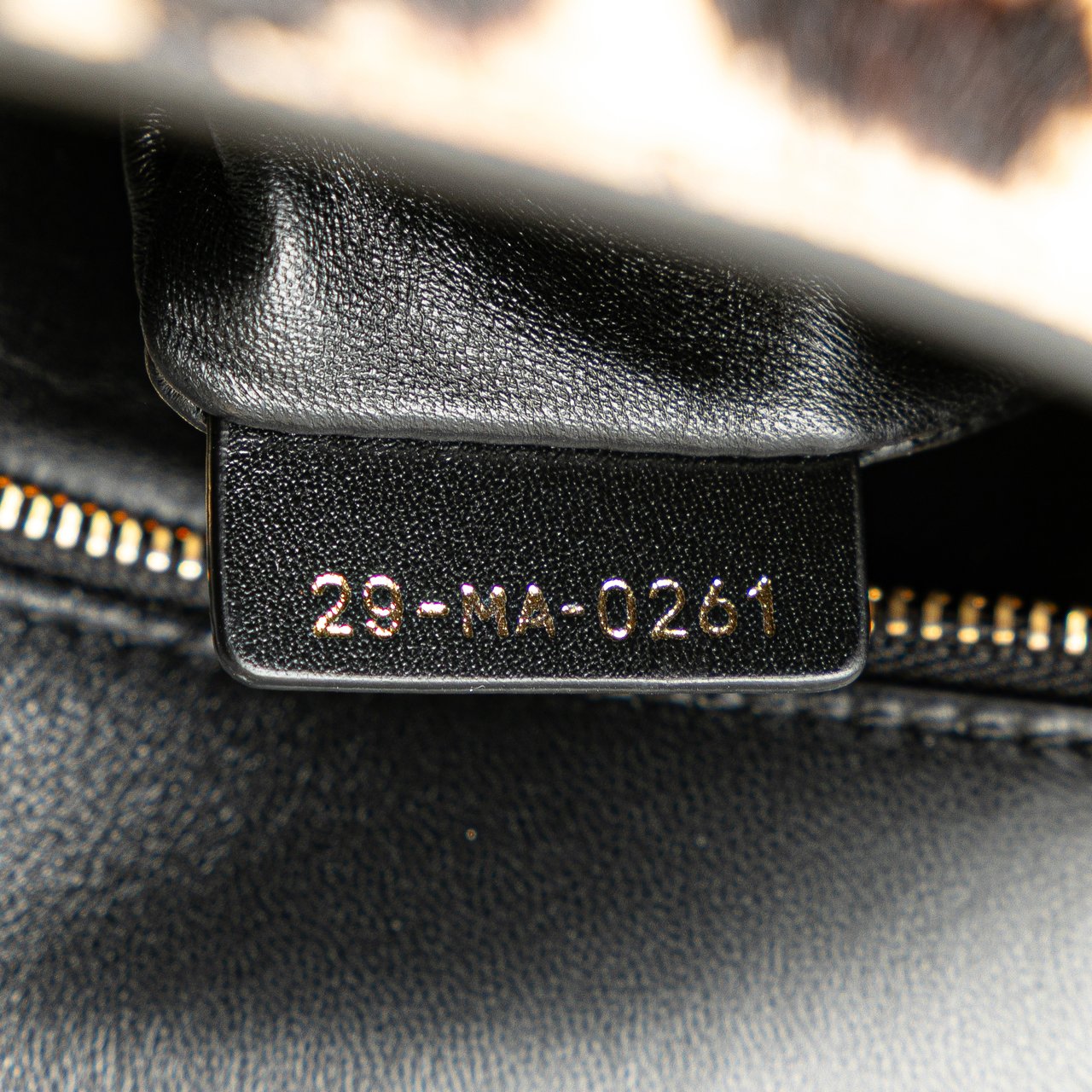 Dior Pony Hair Leopard Print 30 Montaigne Flap Bruin