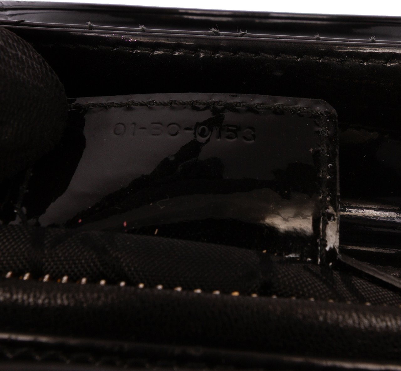 Dior Medium Patent Cannage Lady Dior Zwart