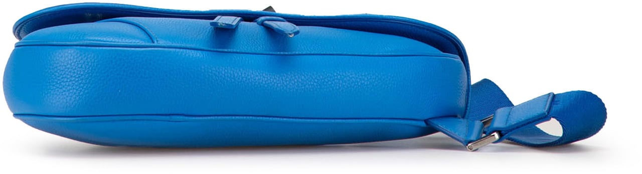 Dior Leather Saddle Crossbody Blauw