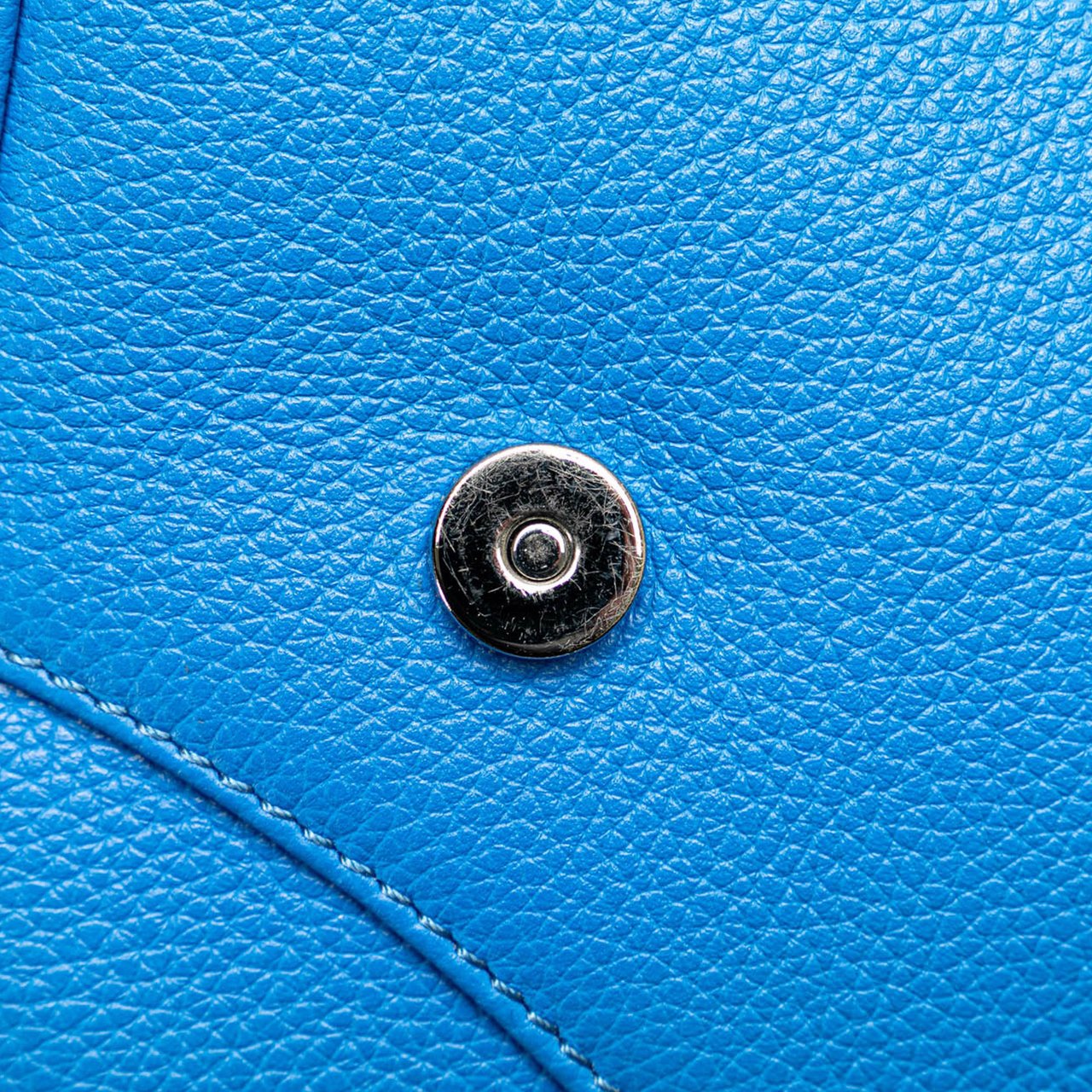 Dior Grained Calfskin Saddle Crossbody Blauw