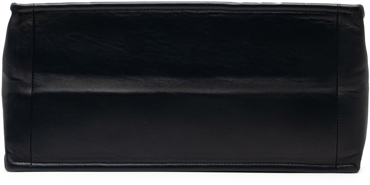 Dior Medium Ombre Embossed Leather Book Tote Blauw