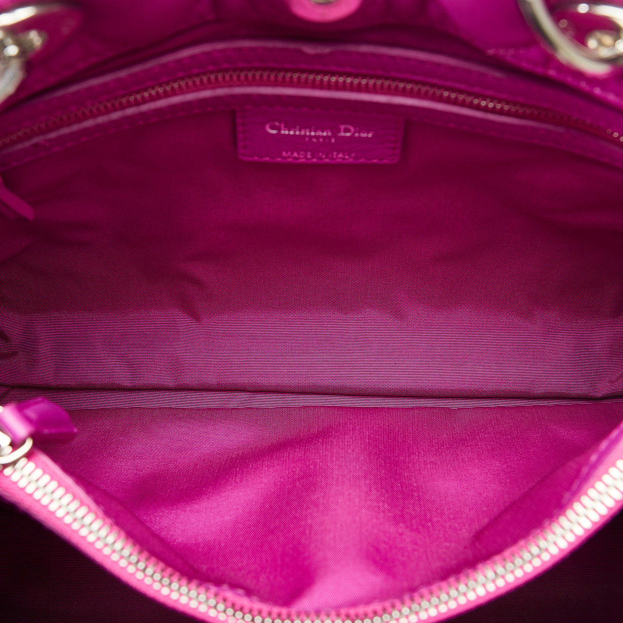 Dior Medium Lambskin Cannage Lady Dior Soft Shopping Tote Roze
