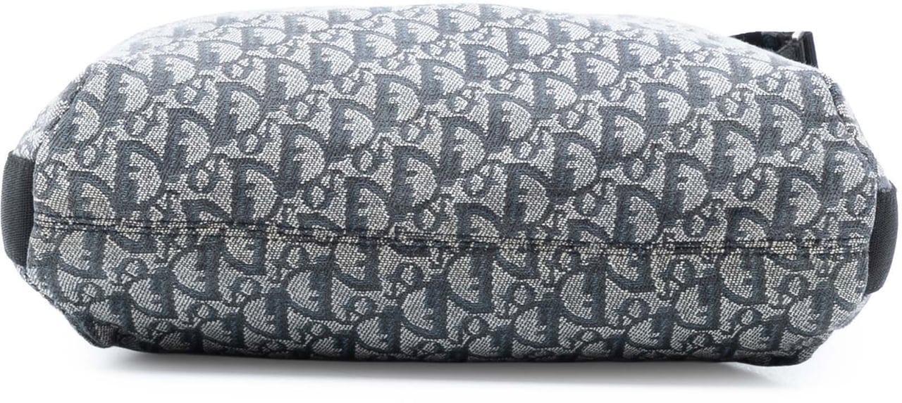 Dior Diorissimo Trotter Canvas Crossbody Blauw