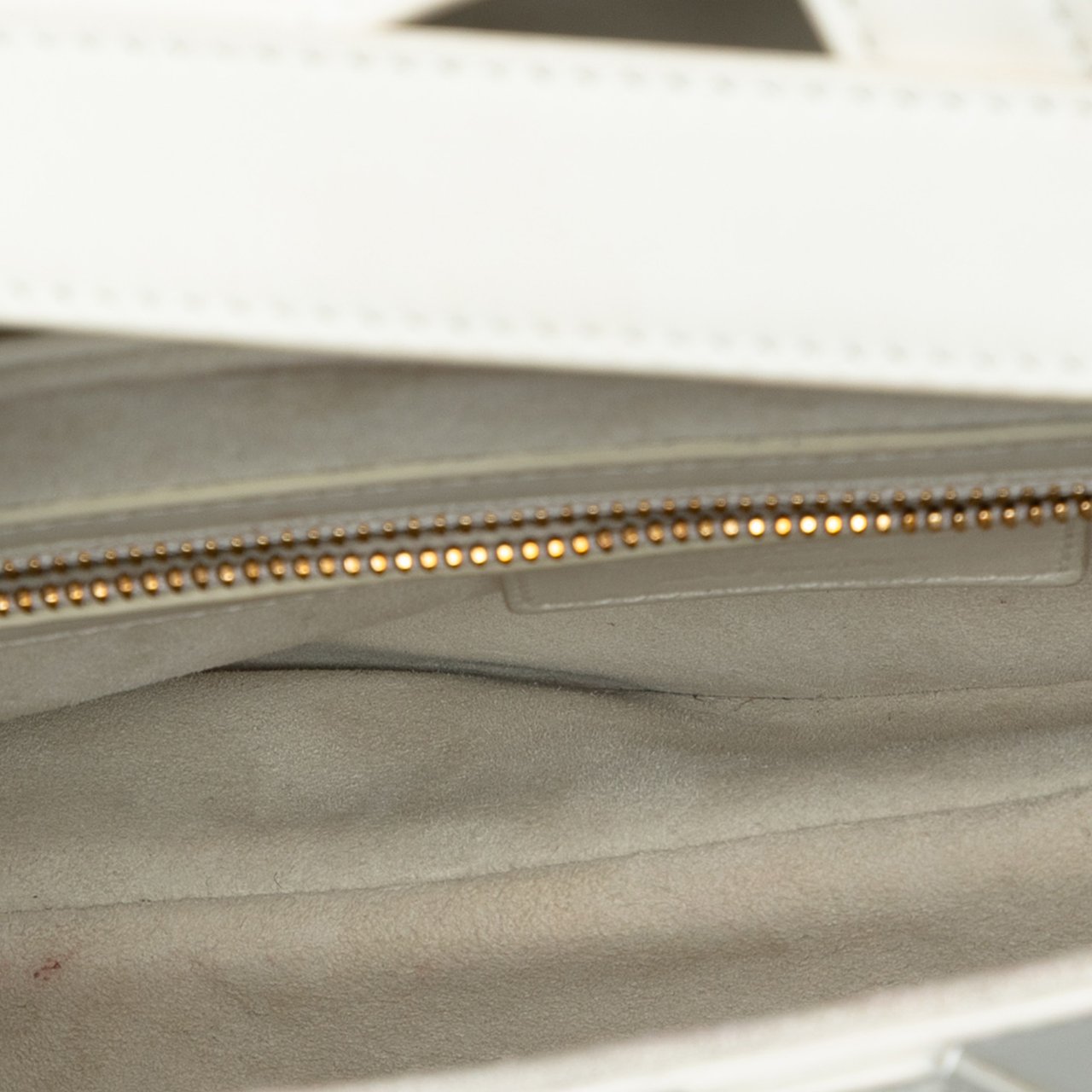 Dior Ultra Matte Calfskin Saddle Bag Wit