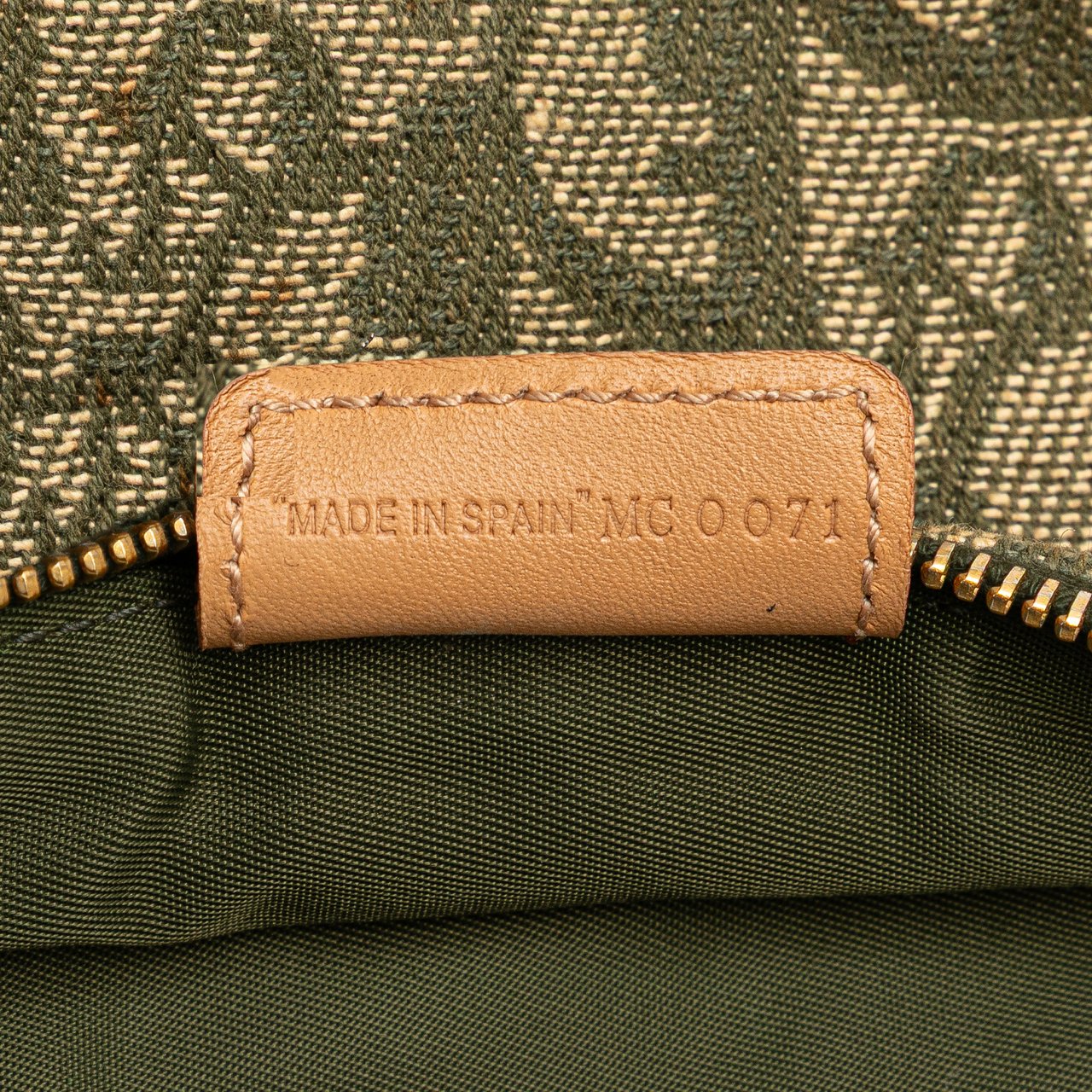 Dior Mini Diorissimo Canvas Saddle Pochette Bruin