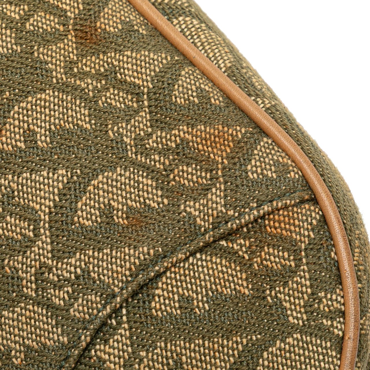 Dior Mini Diorissimo Canvas Saddle Pochette Bruin