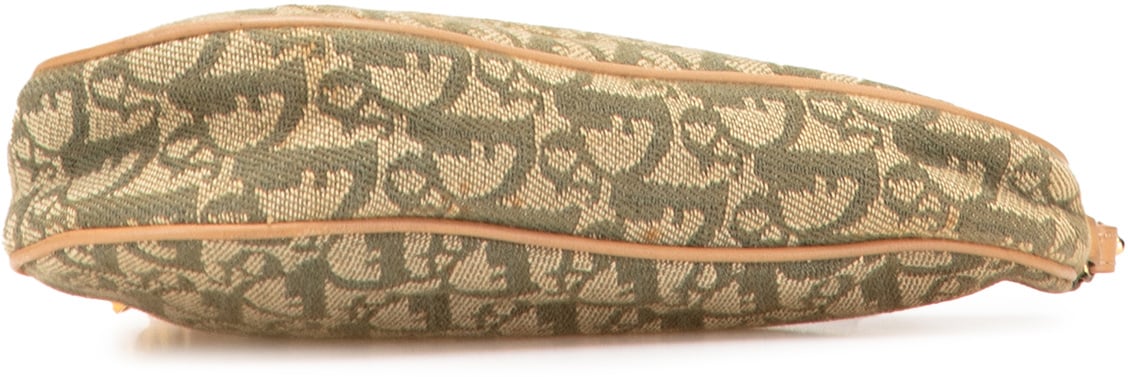 Dior Mini Diorissimo Canvas Saddle Pochette Bruin