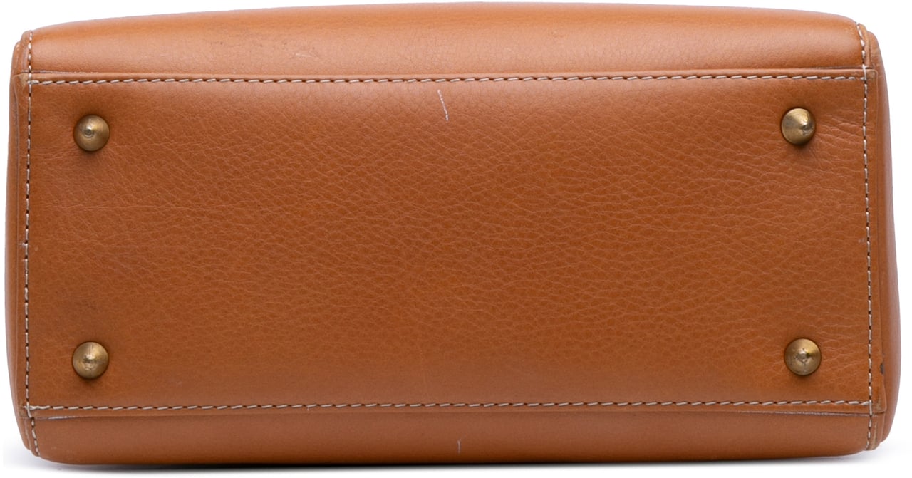 Dior Medium Calfskin Lady Dior Bruin