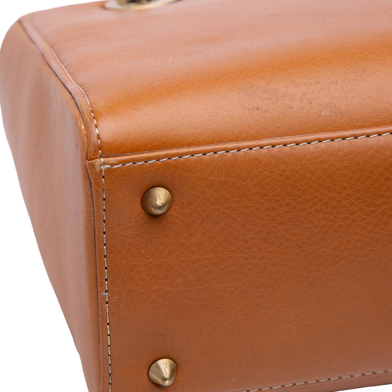 Dior Medium Calfskin Lady Dior Bruin