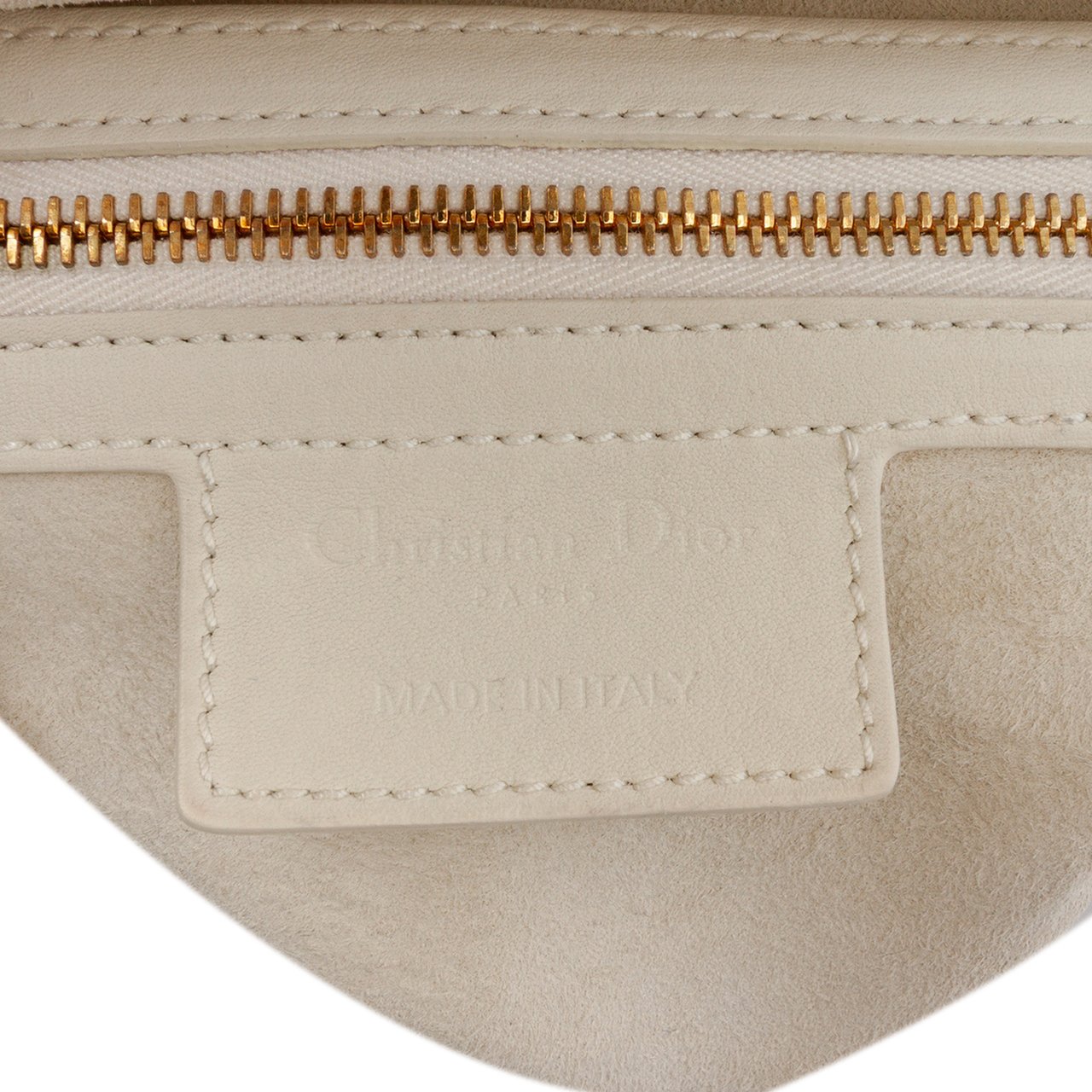 Dior Ultra Matte Calfskin Saddle Bag Wit