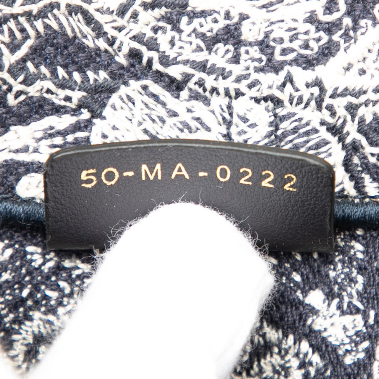 Dior Small Canvas Embroidered Reverse Dioriviera Toile De Jouy Book Tote Blauw