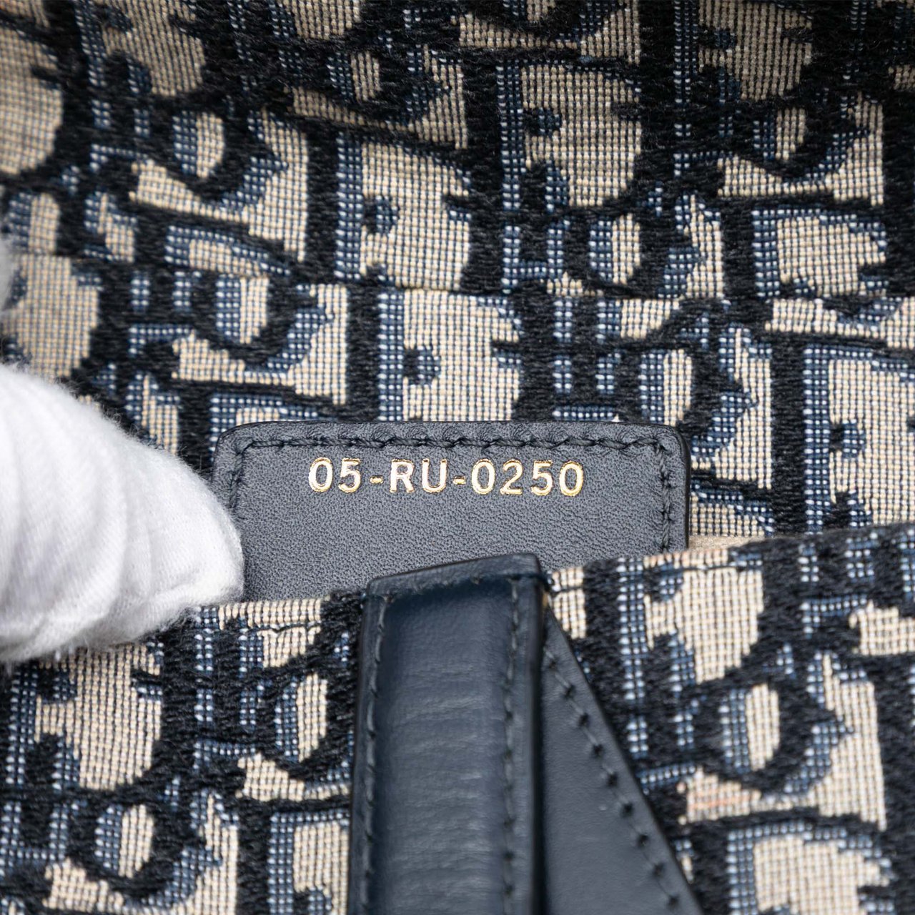 Dior Oblique Canvas Saddle Bag Blauw