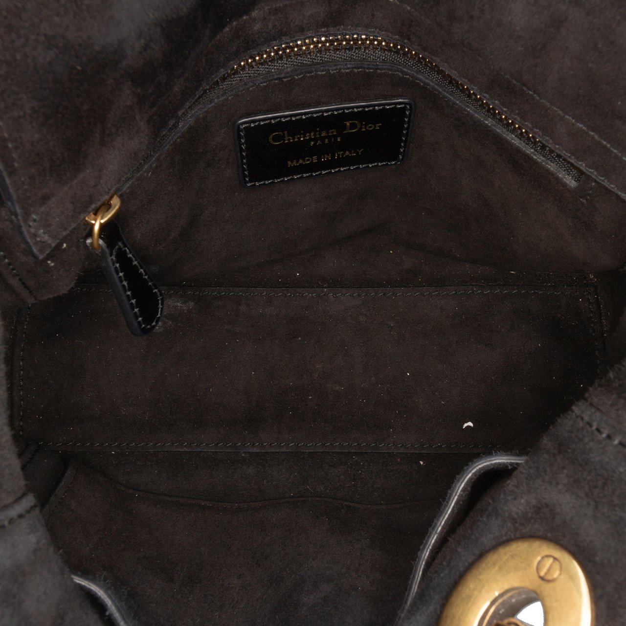Dior Small Crinkled Patent Cannage My ABCDior Lady Dior Zwart