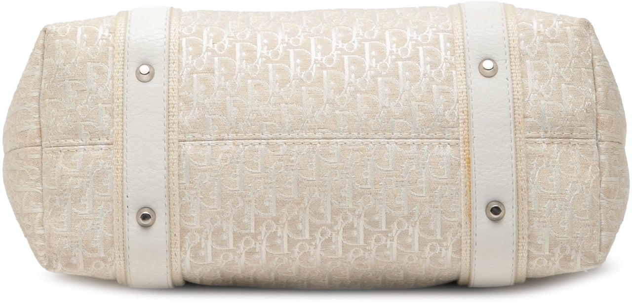 Dior Diorissimo Trotter Canvas Street Chic Tote Wit