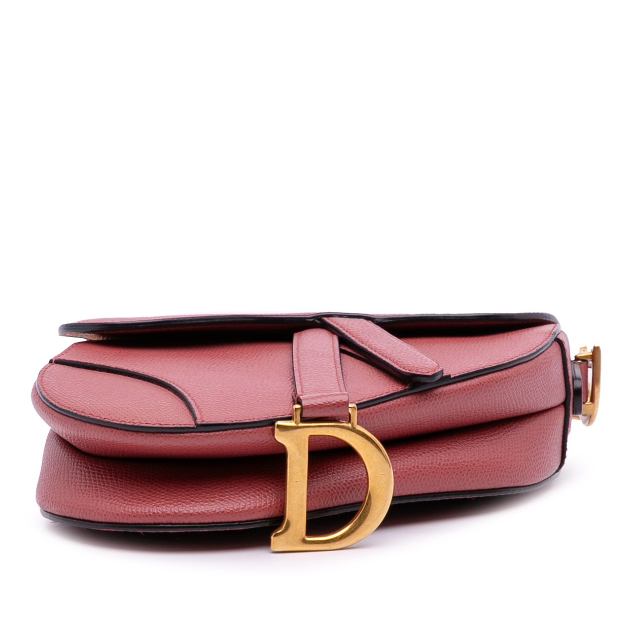 Dior Mini Grained Calfskin Saddle Bag Rood